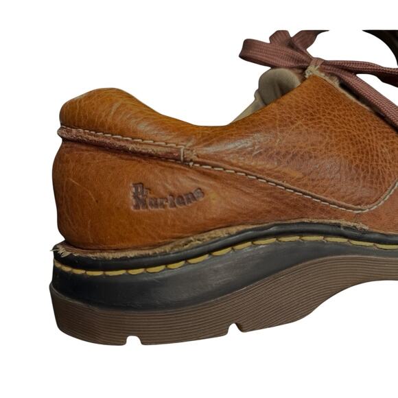 Dr. Martens Grizzly Leather Walker Oxfords, Brown Pebbled Lace Up, Men's Size 12 - Picture 3 of 4